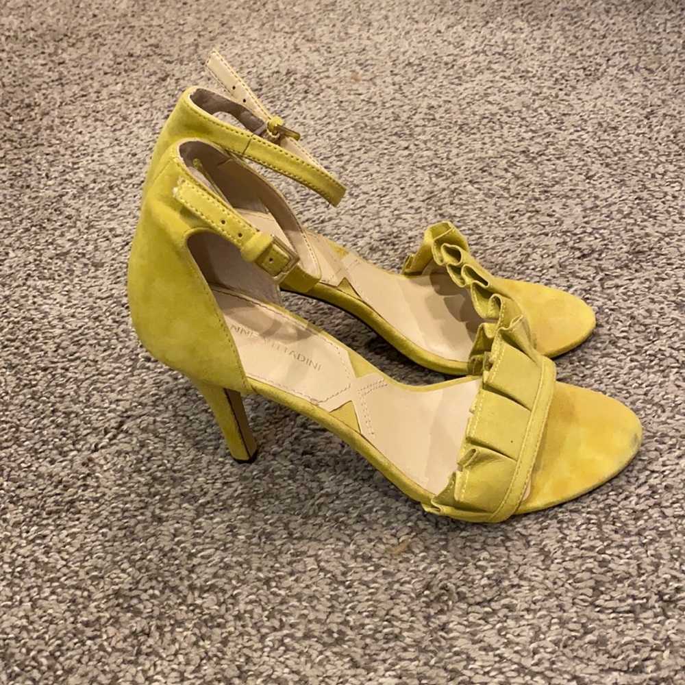 Adrienne Vittadini yellow heels